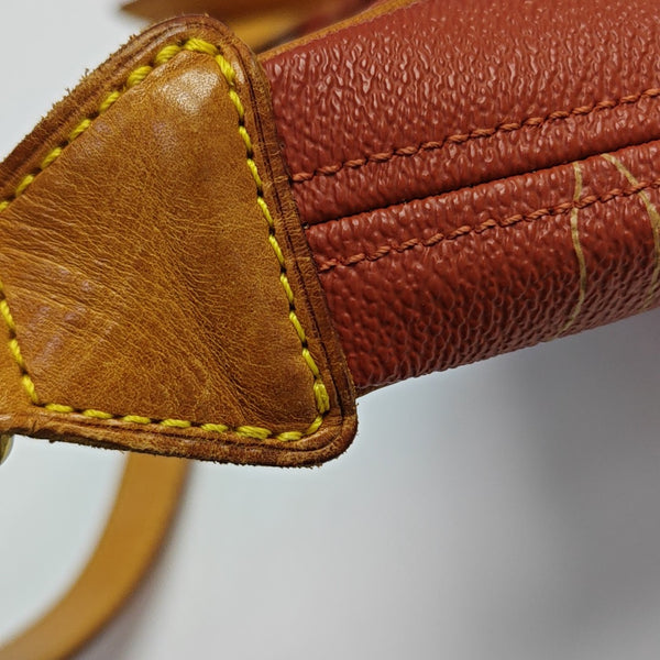 Coated Canvas Shoulder Bag Red