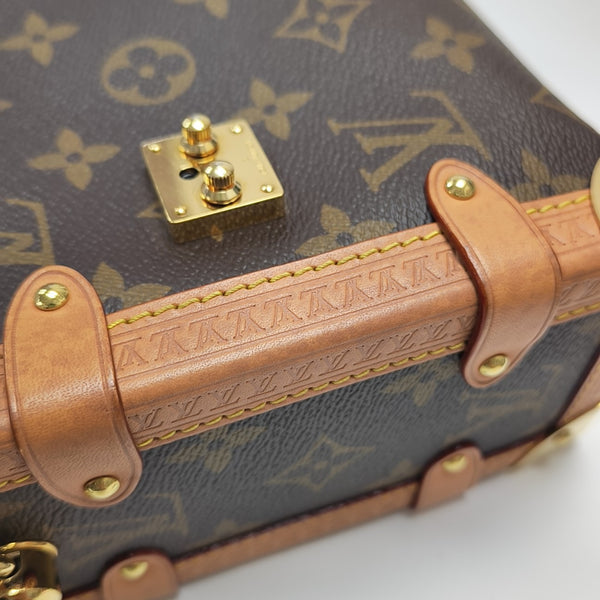 SIDE TRUNK MM Monogram Coated Canvas Brown