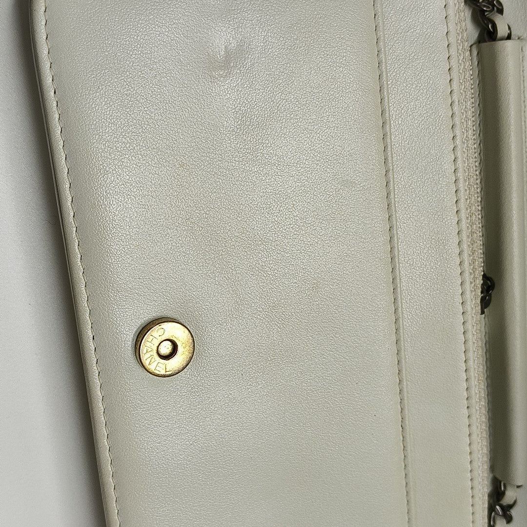 WOC Quilted Calfskin White