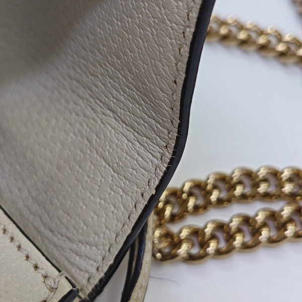 Padlock Small Calfskin White