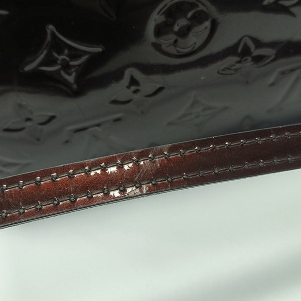 Monogram Patent Leather Shoulder Bag Red