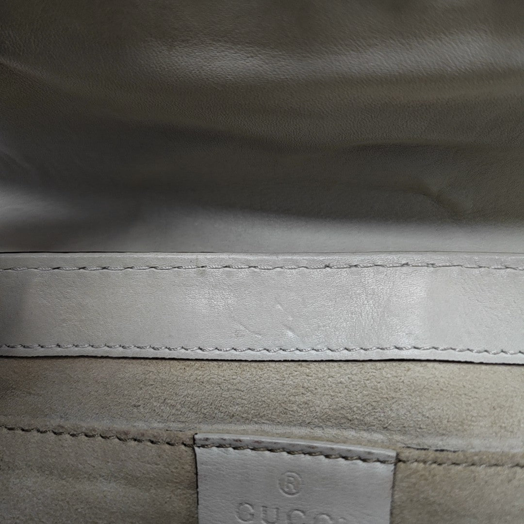 Snaffle Bit Calfskin White