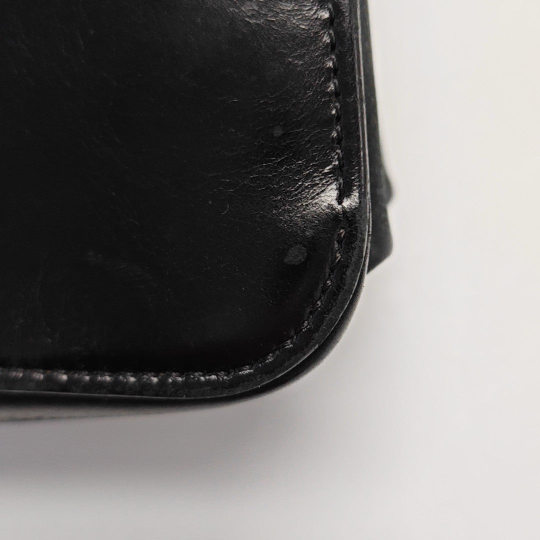 Quilted Calfskin Shoulder Bag Black