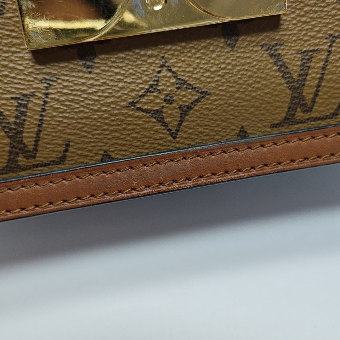 DAUPHINE Mini Monogram Coated Canvas Brown