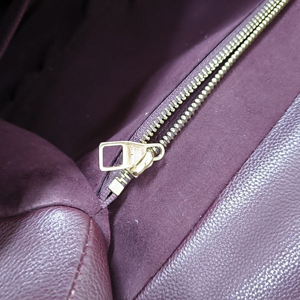 OLYMPE MM Monogram Coated Canvas Brown
