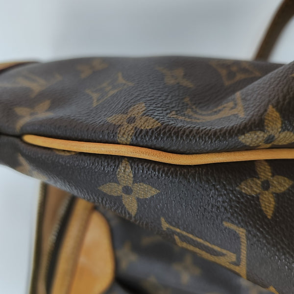 PALERMO GM Monogram Coated Canvas Brown