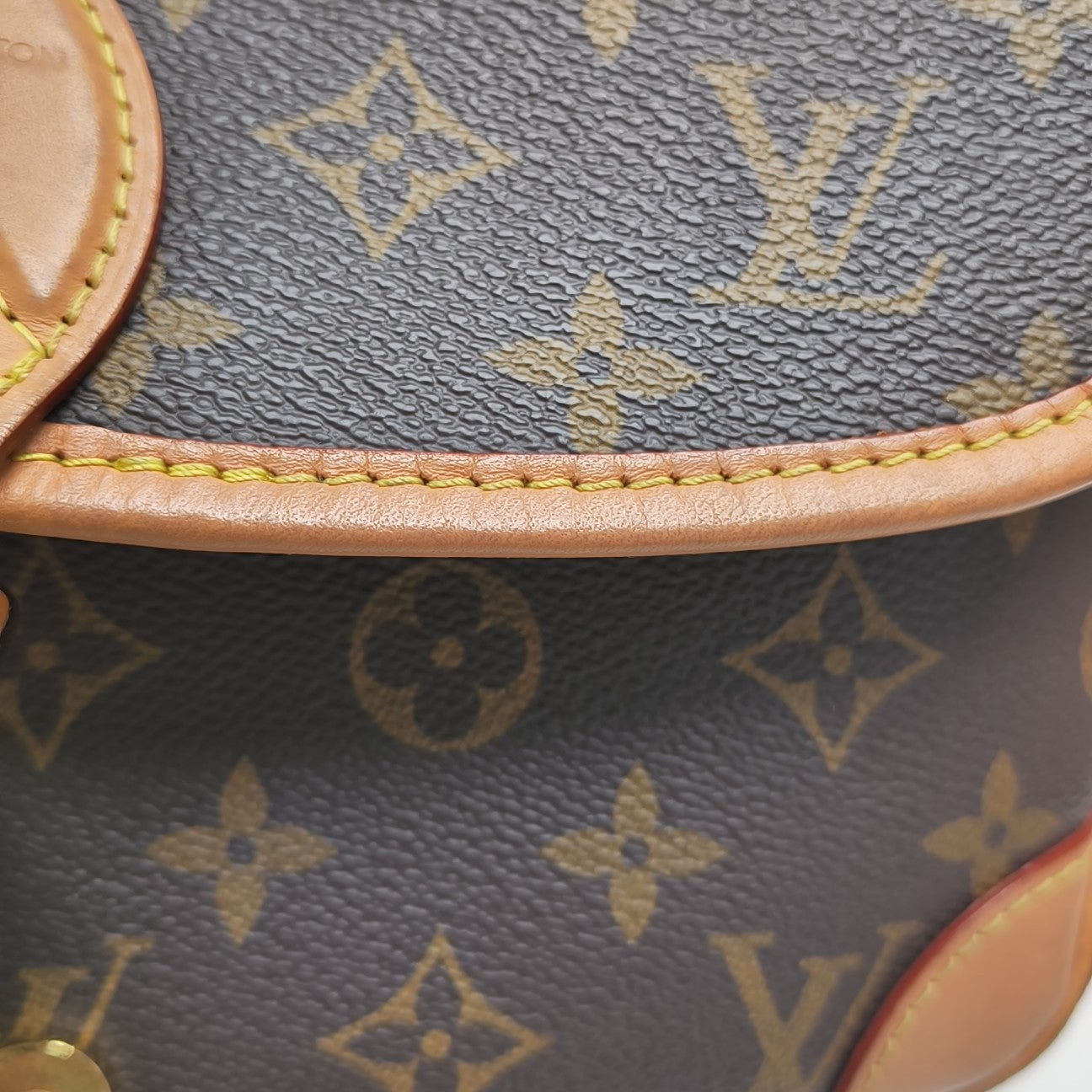 DIANE Monogram Coated Canvas Brown