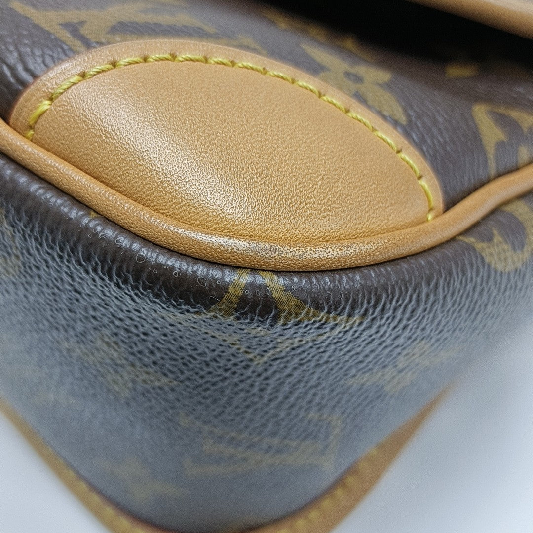 DIANE Monogram Coated Canvas Brown