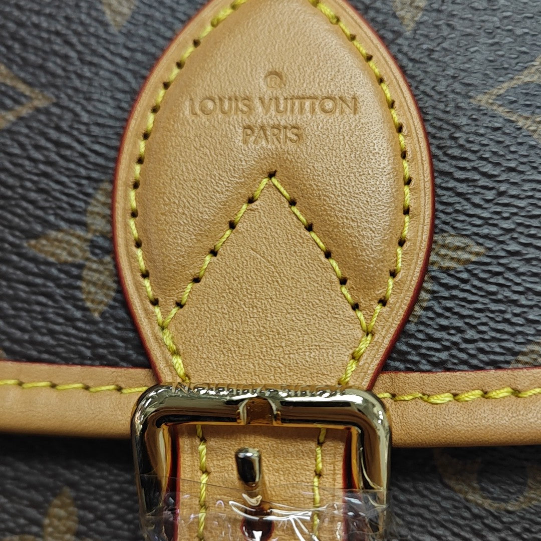 DIANE Monogram Coated Canvas Brown