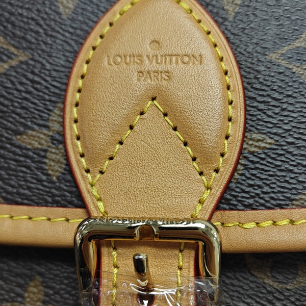 DIANE Monogram Coated Canvas Brown