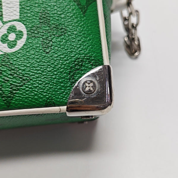SOFT TRUNK Mini Monogram Coated Canvas Green