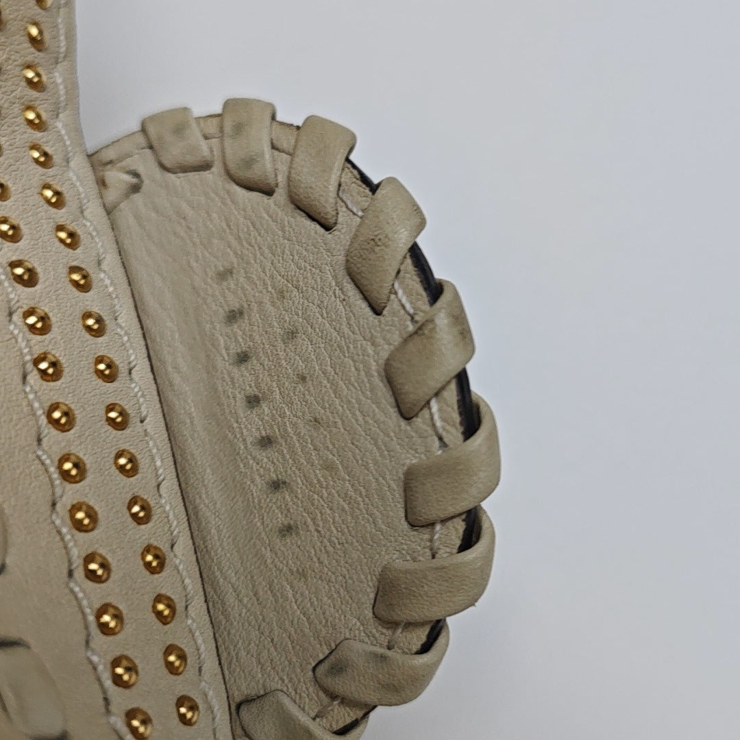 Snaffle Bit Calfskin White