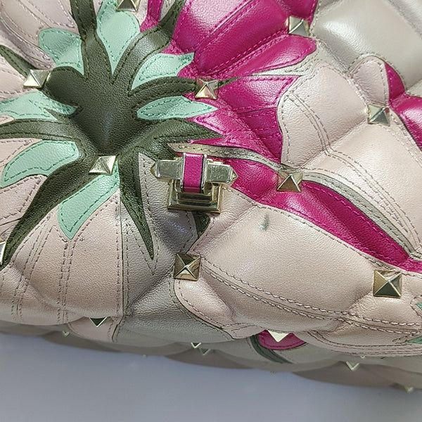 Quilted Calfskin Shoulder Bag Pink