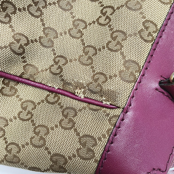 Monogram Canvas Tote Bag Brown