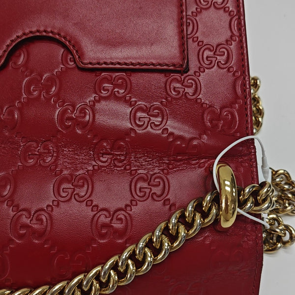 Padlock Small Monogram Calfskin Red