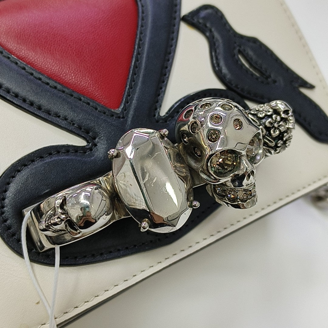 Calfskin Shoulder Bag White