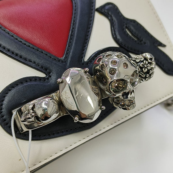 Calfskin Shoulder Bag White