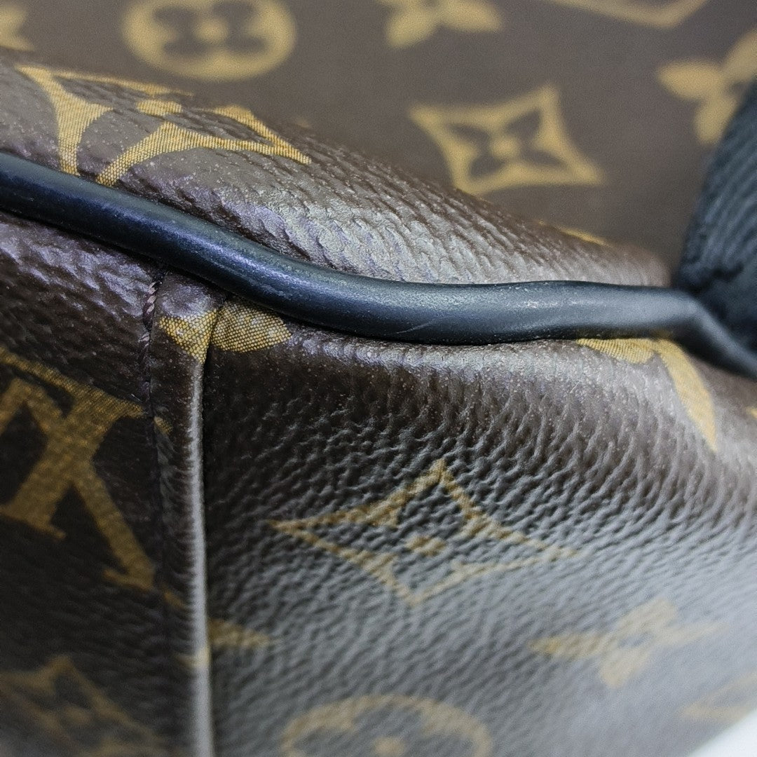 JOSH Monogram Coated Canvas Brown