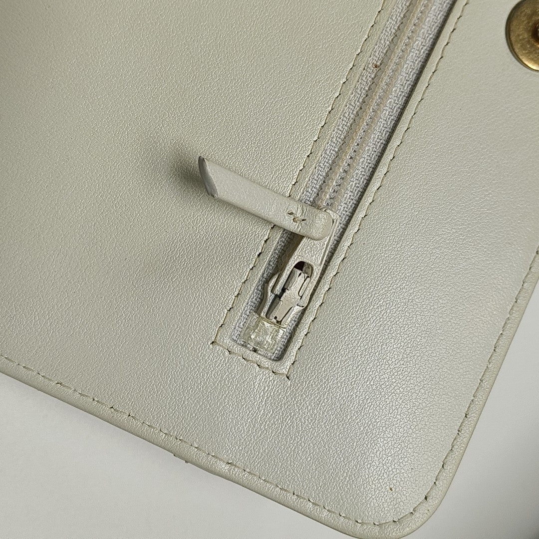 WOC Quilted Calfskin White