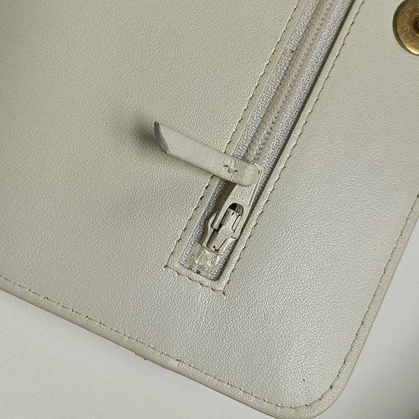 WOC Quilted Calfskin White