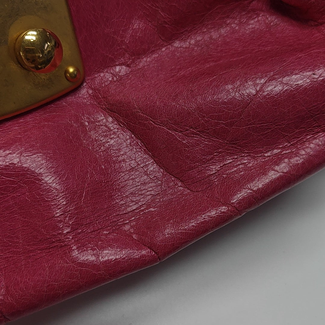 Miu Coffer Calfskin Red
