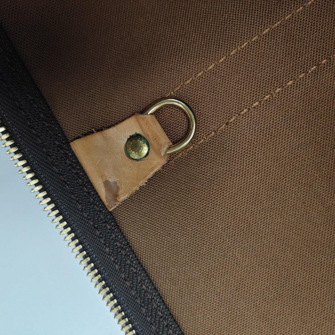 SAC SOUPLE 55 Monogram Coated Canvas Brown
