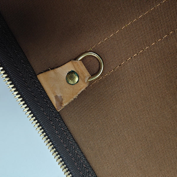 SAC SOUPLE 55 Monogram Coated Canvas Brown