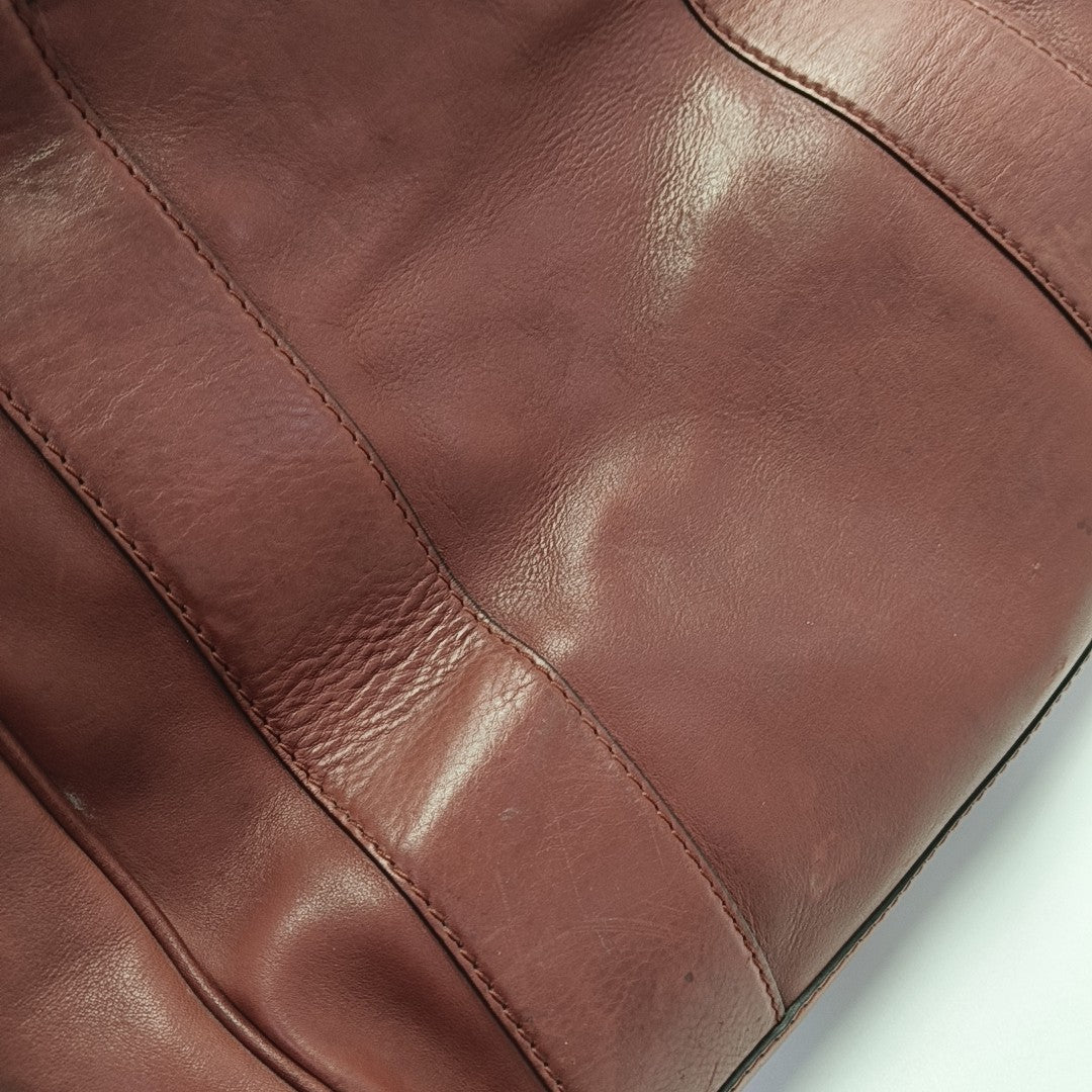 Calfskin Tote Bag Red