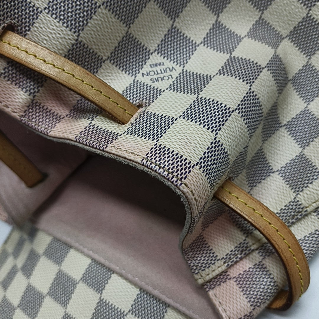 SPERONE Damier Azur Coated Canvas White