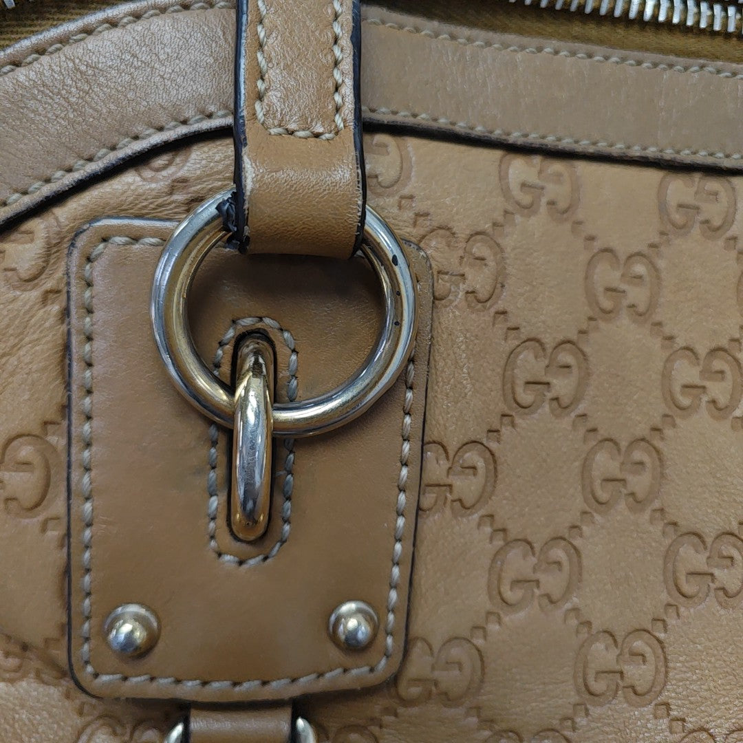 Ligne Shima Monogram Calfskin Brown