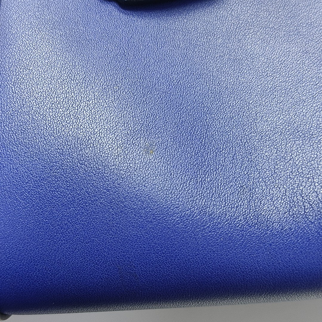 Calfskin Shoulder Bag Blue