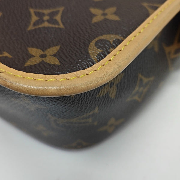 DIANE Monogram Coated Canvas Brown