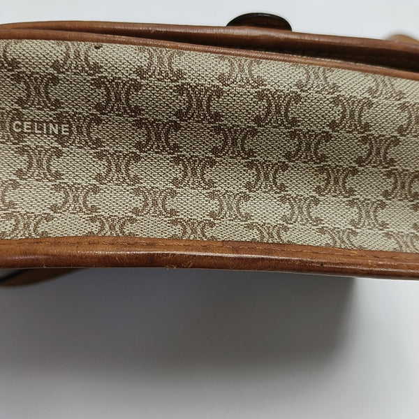 Coated Canvas Crossbody Bag Beige