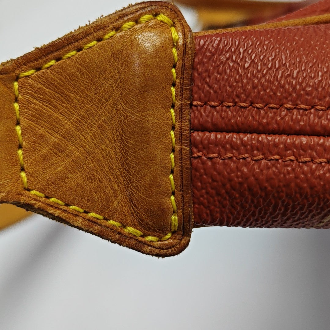 Coated Canvas Shoulder Bag Red
