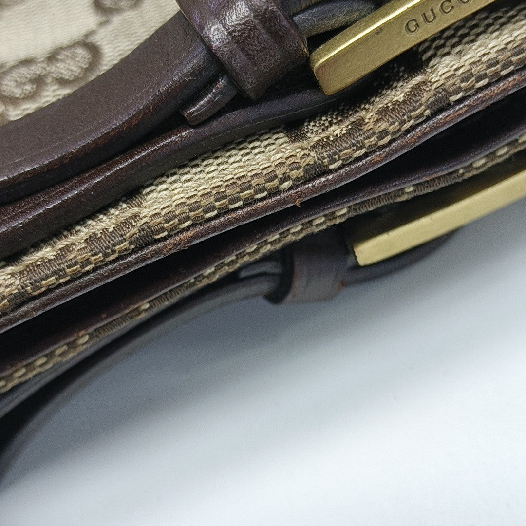 Monogram Canvas Tote Bag Brown