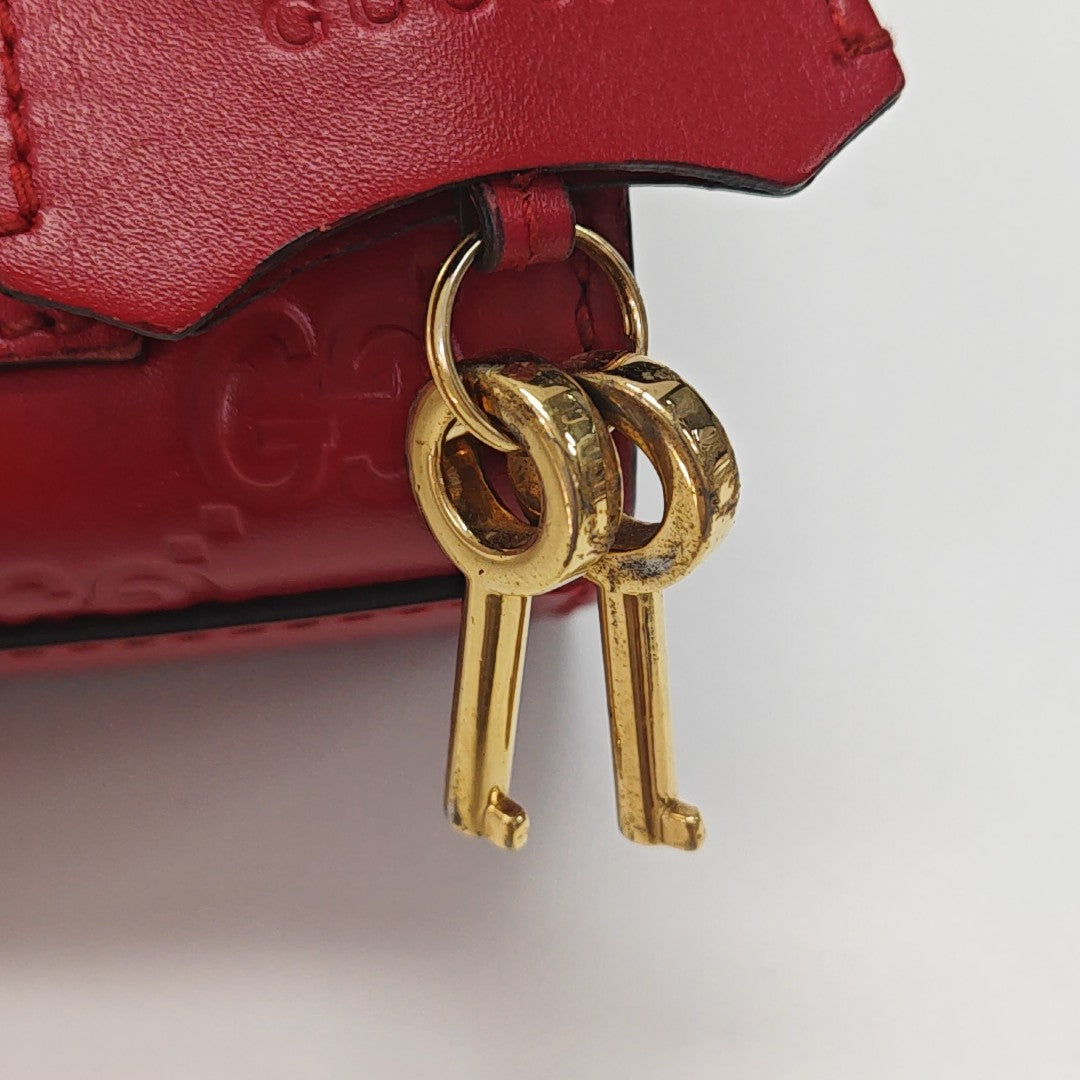 Padlock Small Monogram Calfskin Red