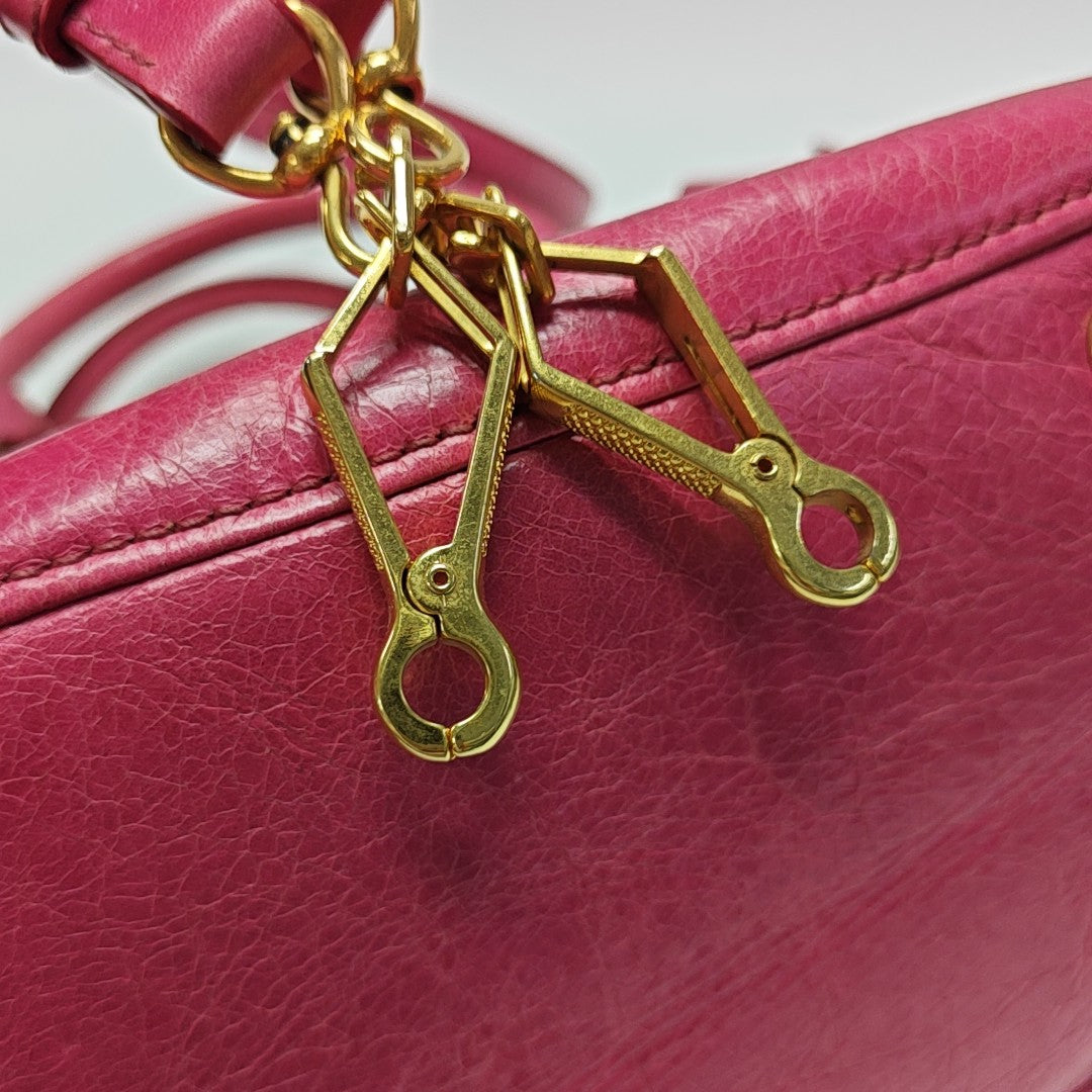 Miu Coffer Calfskin Red