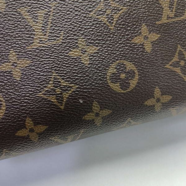 CLUNY MM Monogram Coated Canvas Brown