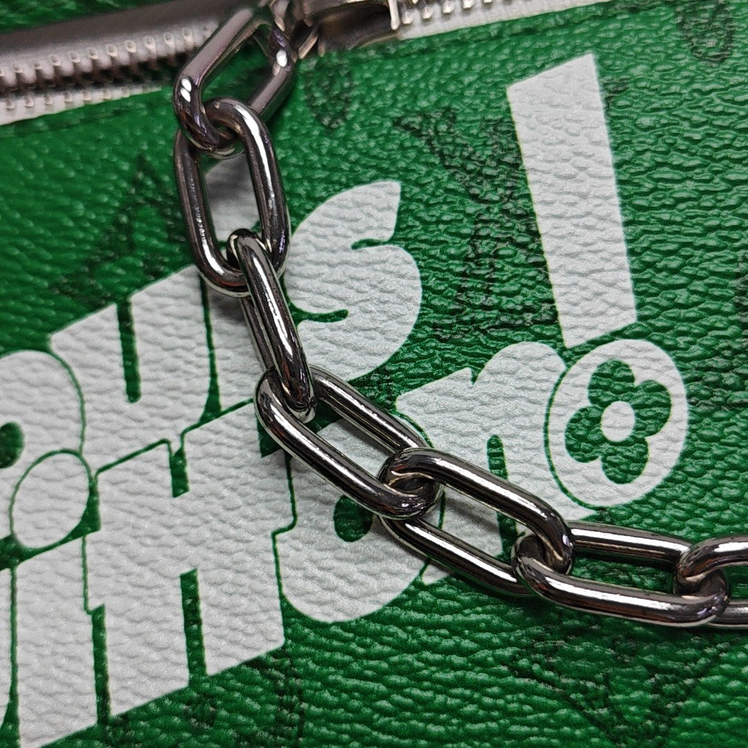 SOFT TRUNK Mini Monogram Coated Canvas Green