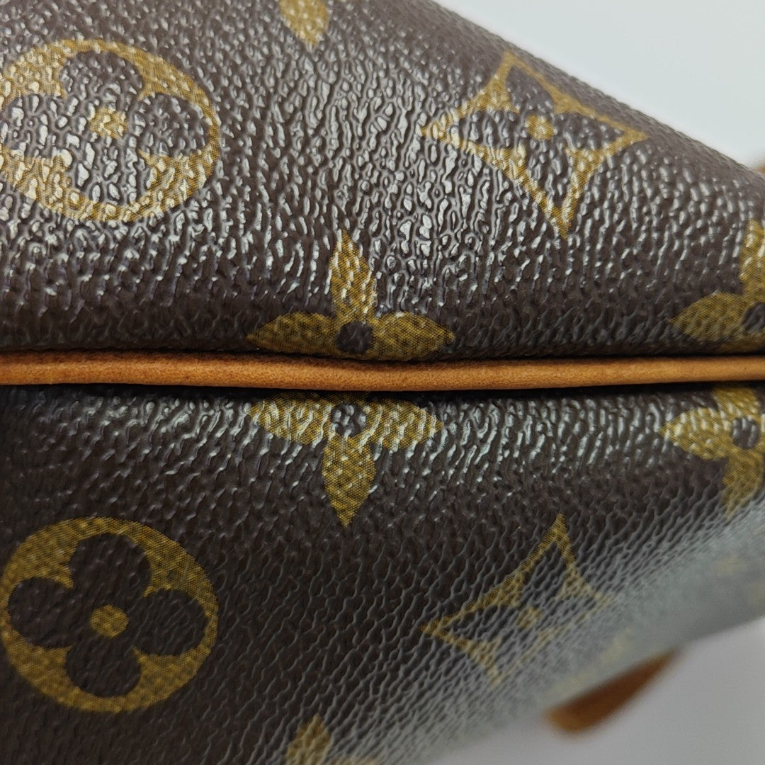 PALERMO PM Monogram Coated Canvas Brown