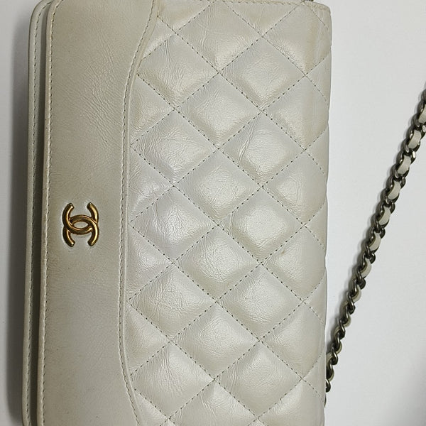 WOC Quilted Calfskin White