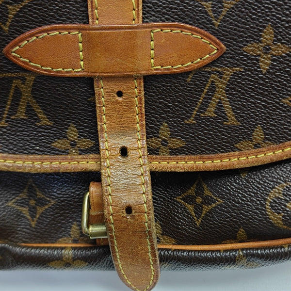 SAUMUR Monogram Coated Canvas Brown