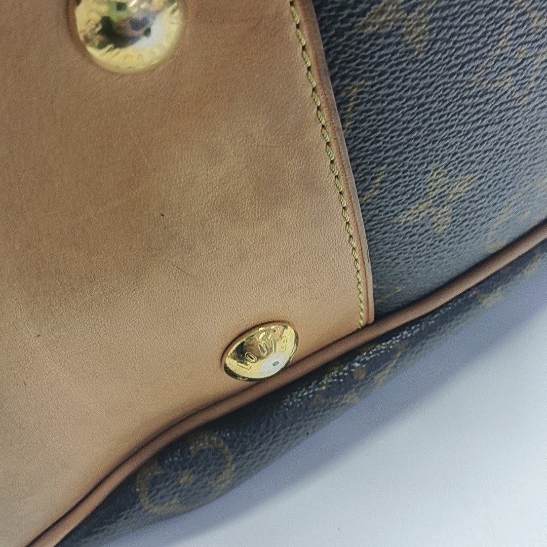VINTAGE BOETIE PM Monogram Coated Canvas Brown