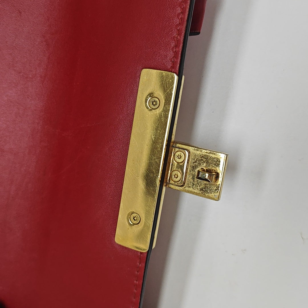 Padlock Small Monogram Calfskin Red