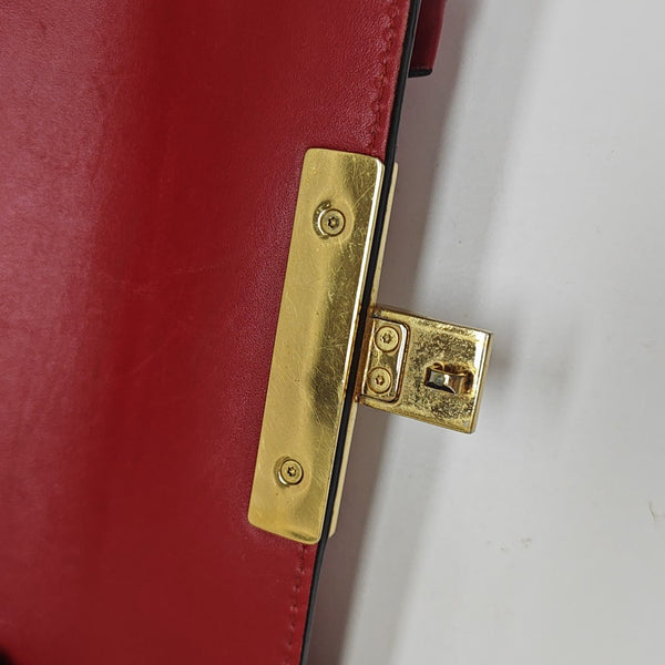 Padlock Small Monogram Calfskin Red