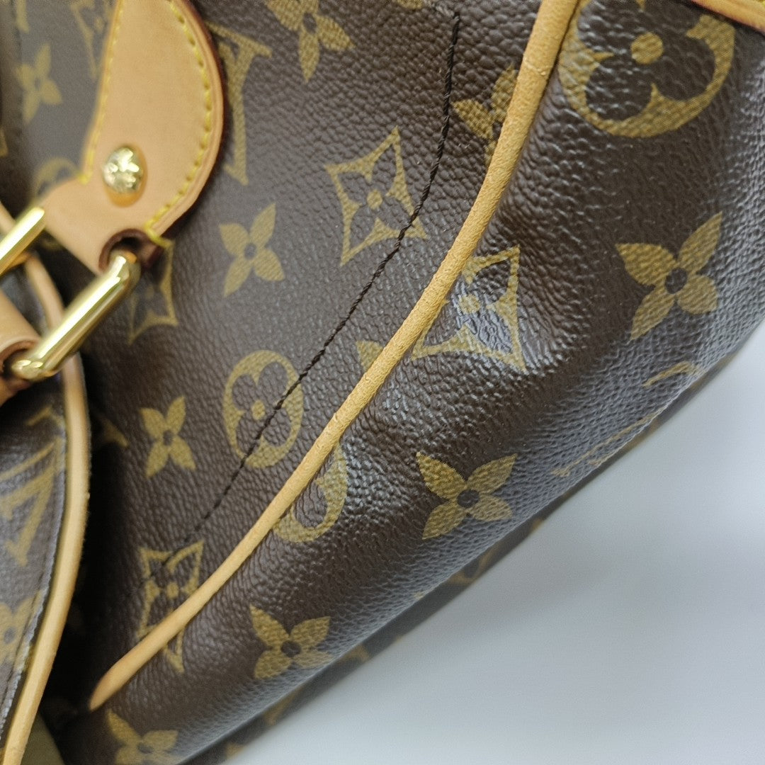 Lona Estampada Monogram BEVERLY Marrón