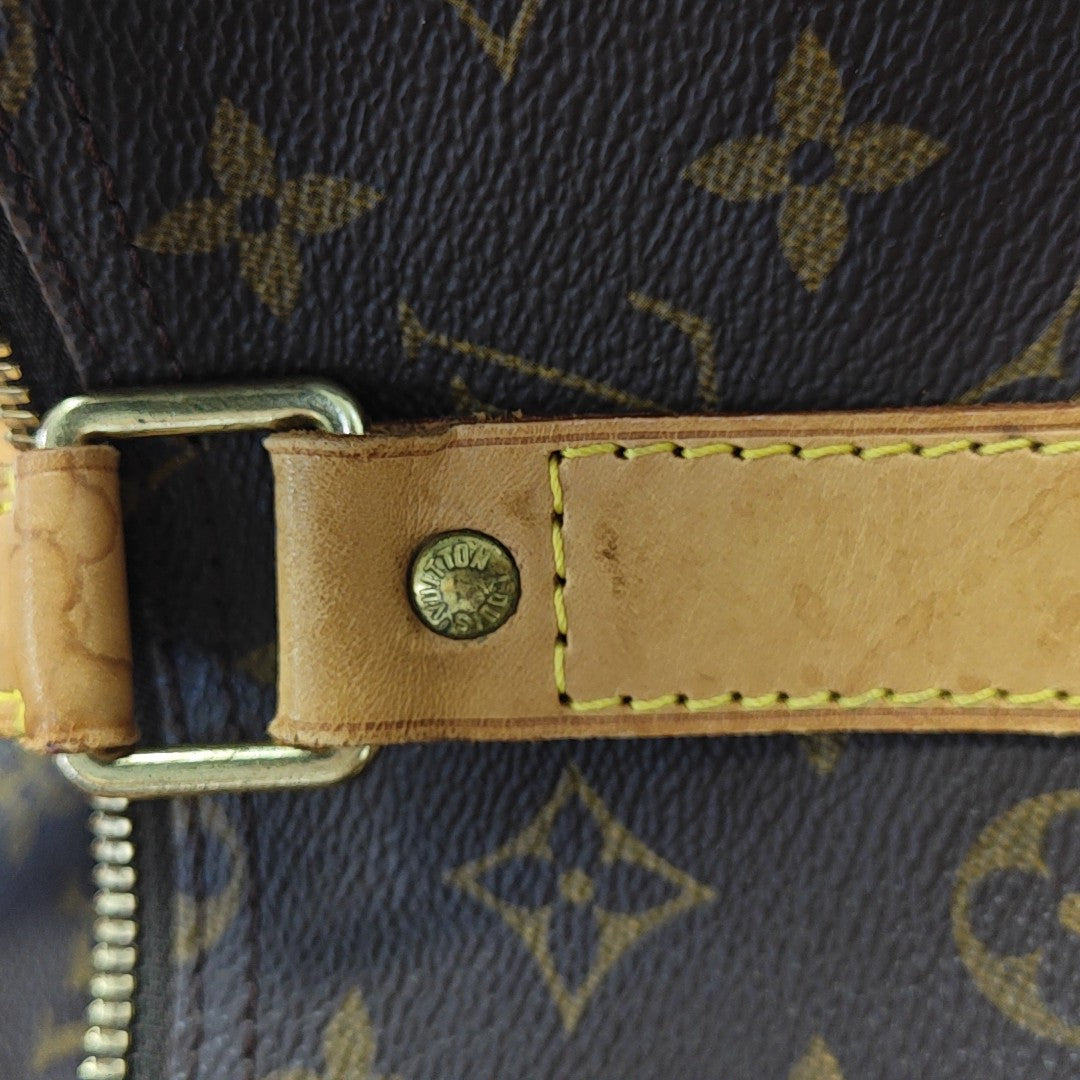 SAC SOUPLE 55 Monogram Coated Canvas Brown