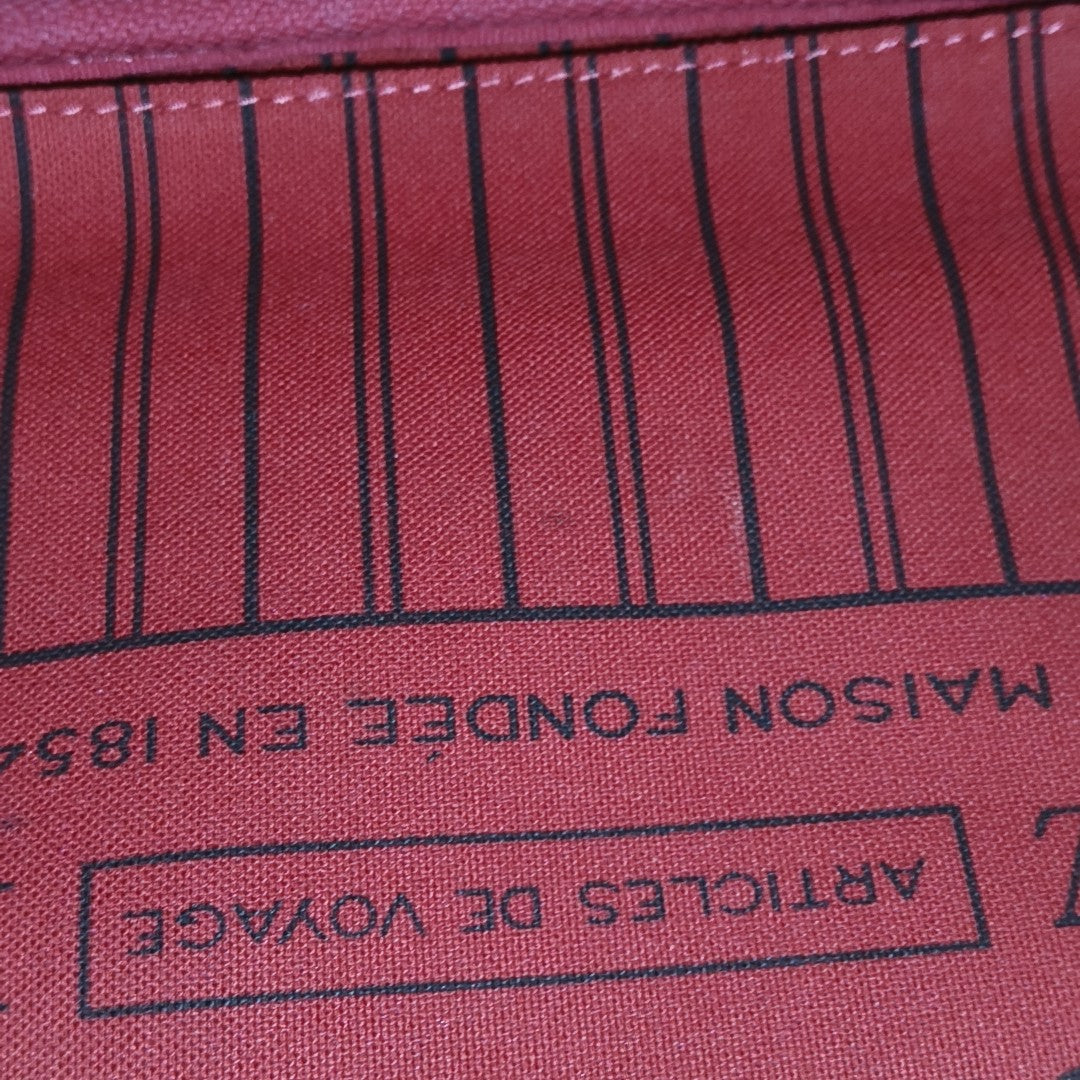 NEVERFULL MM Monogram Coated Canvas Brown