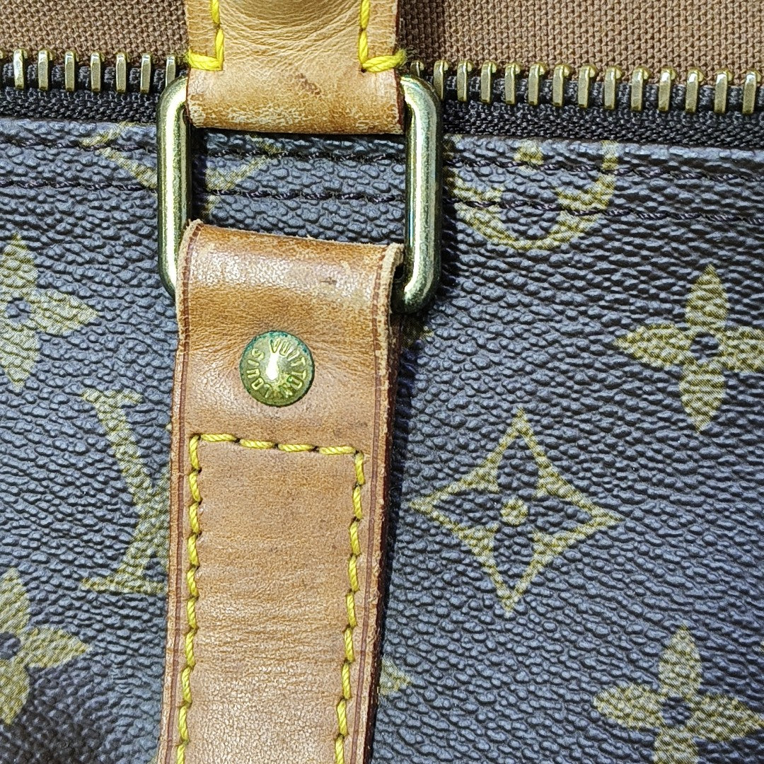 SAC SOUPLE 55 Monogram Coated Canvas Brown