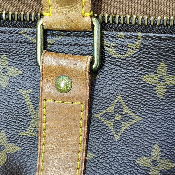 SAC SOUPLE 55 Monogram Coated Canvas Brown